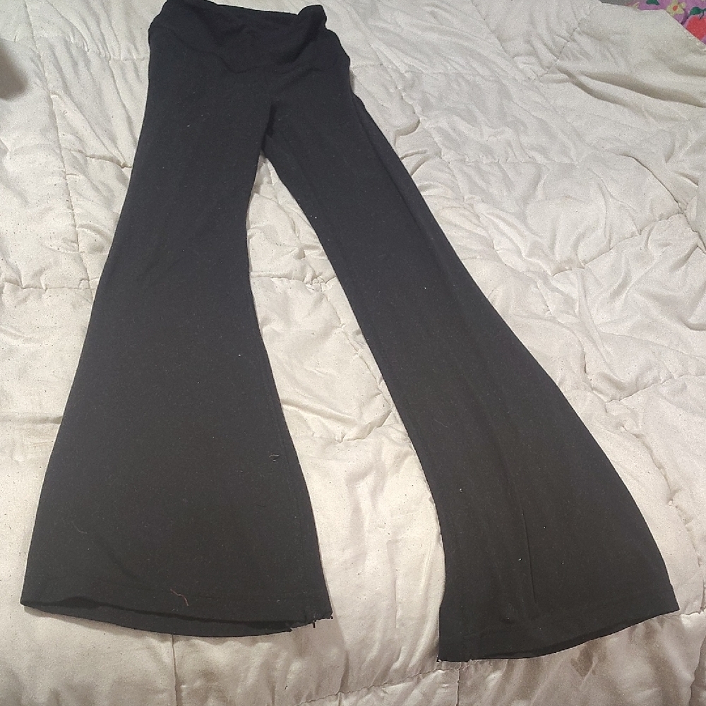 lululemon athletica Black Flare Yoga Pants